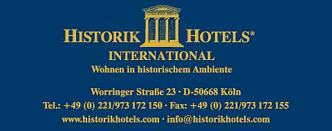 Logo und Adresse Historik Hotels