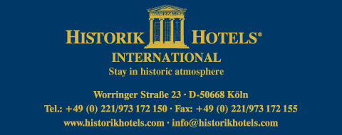 Logo und Adresse Historik Hotels